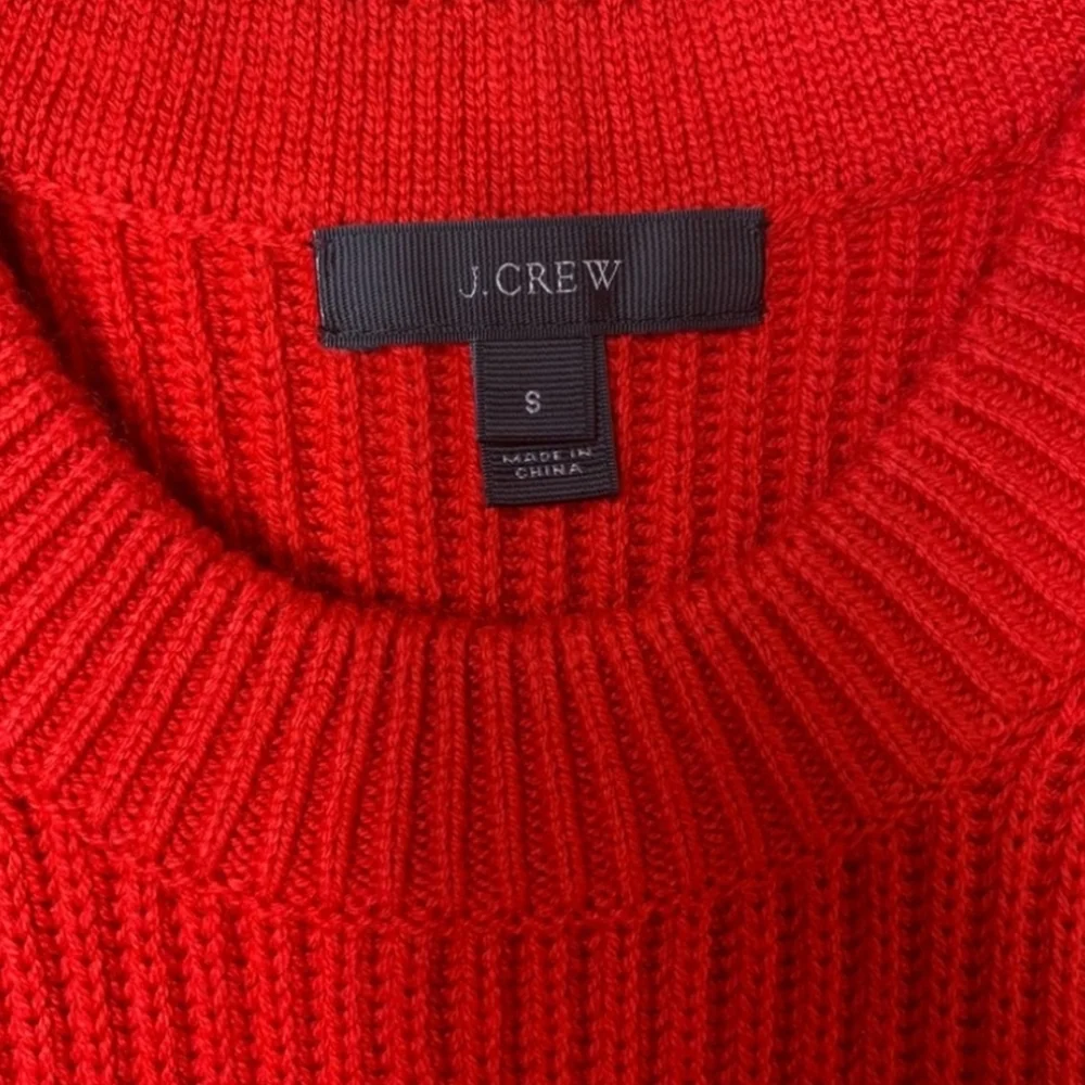 J. CREW RED TUNIC sweater